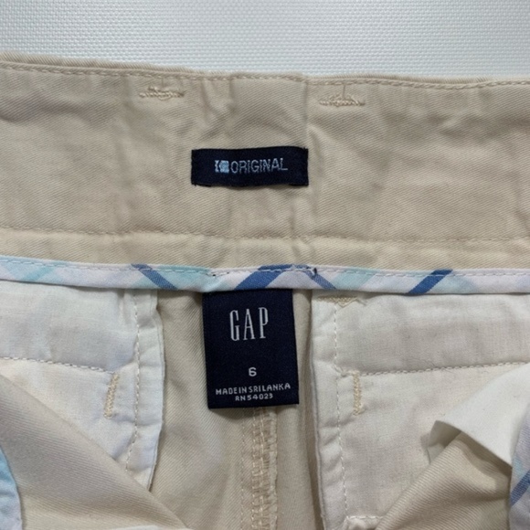 GAP | Chino Shorts Back Pockets Cream Beig… - Picture 7 of 8